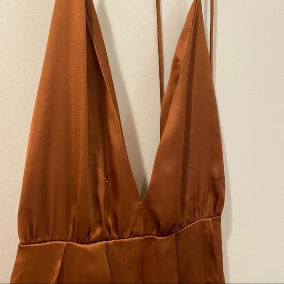 White Fox rust colored prom dress - Picture 8 of 11